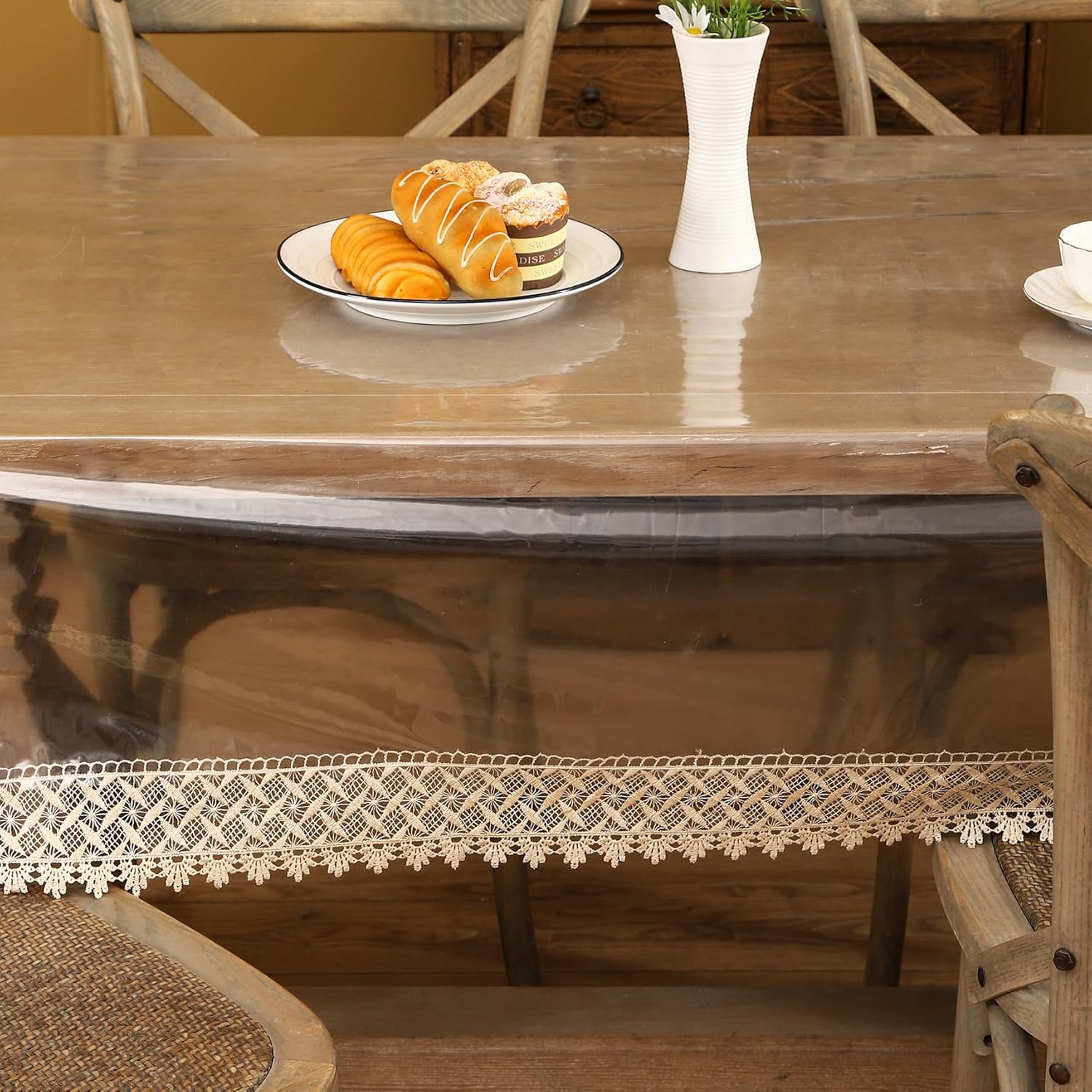 Clear Vinyl Tablecloth Protector - Image 6