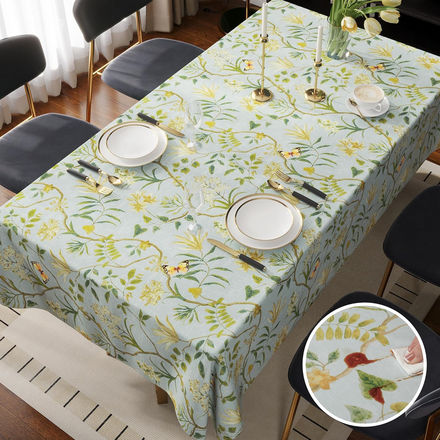 Waterproof Wipe-Clean Tablecloth - Image 5