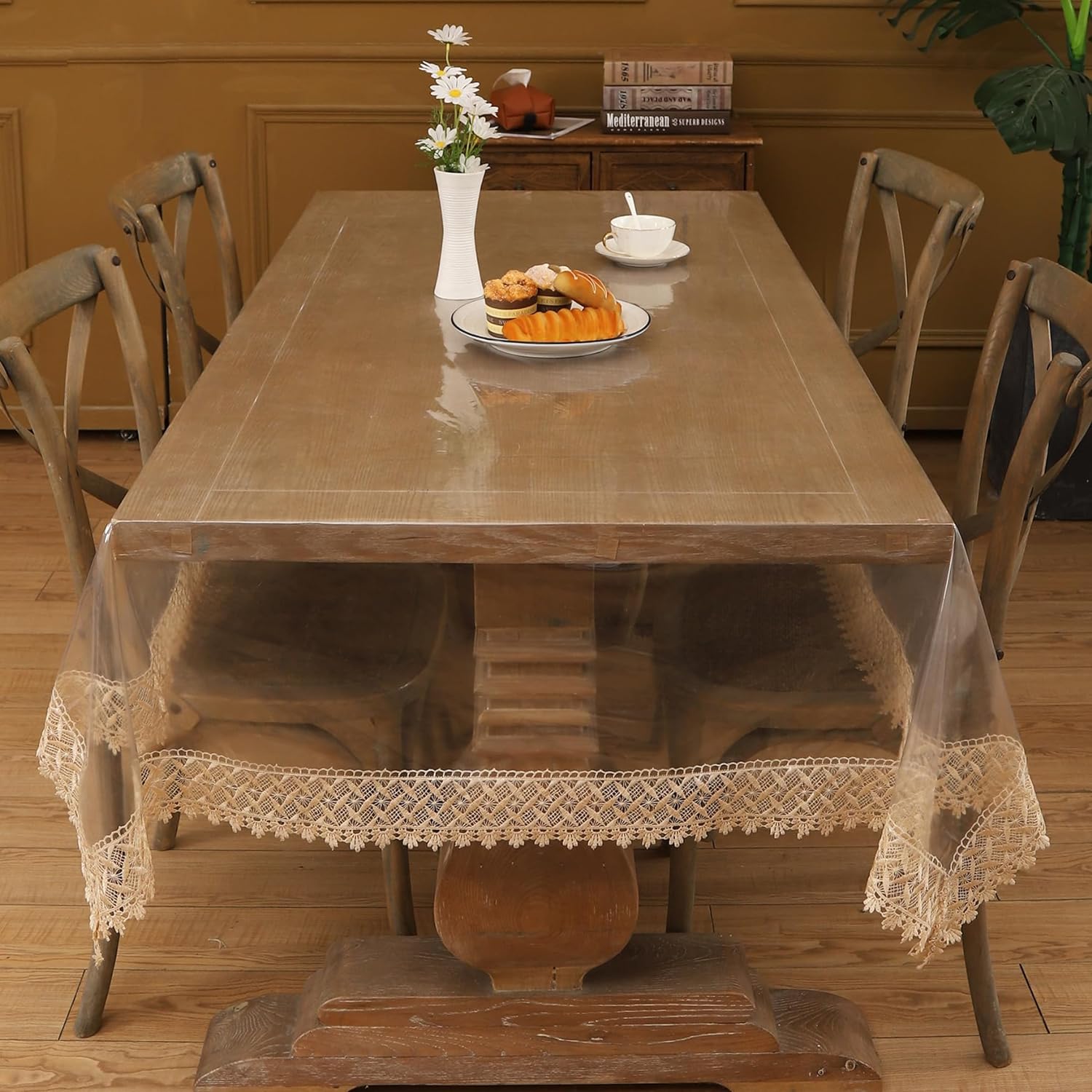 Clear Vinyl Tablecloth Protector - Image 7