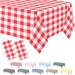 Red Gingham Tablecloth 2 Pack