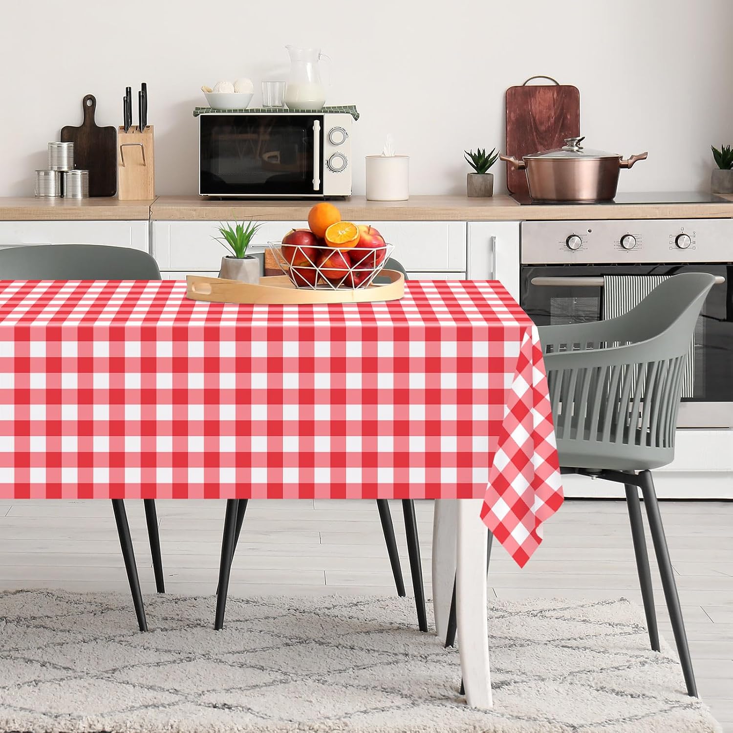 Red Gingham Tablecloth 2 Pack - Image 6