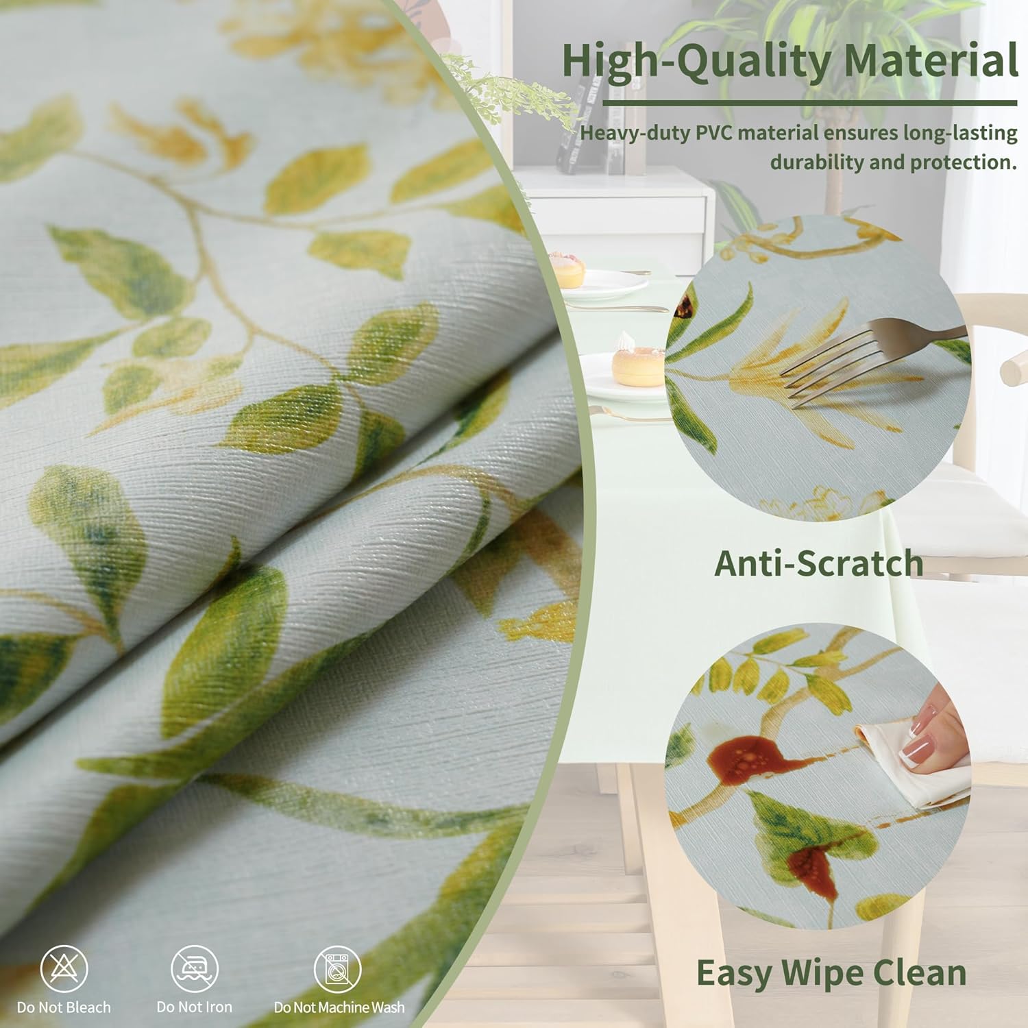 Waterproof Wipe-Clean Tablecloth - Image 3