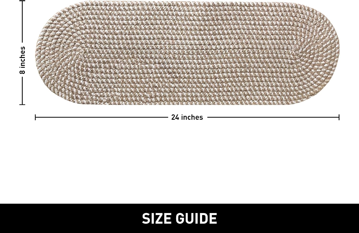 Oval Jute & Cotton Table Runner - Image 3